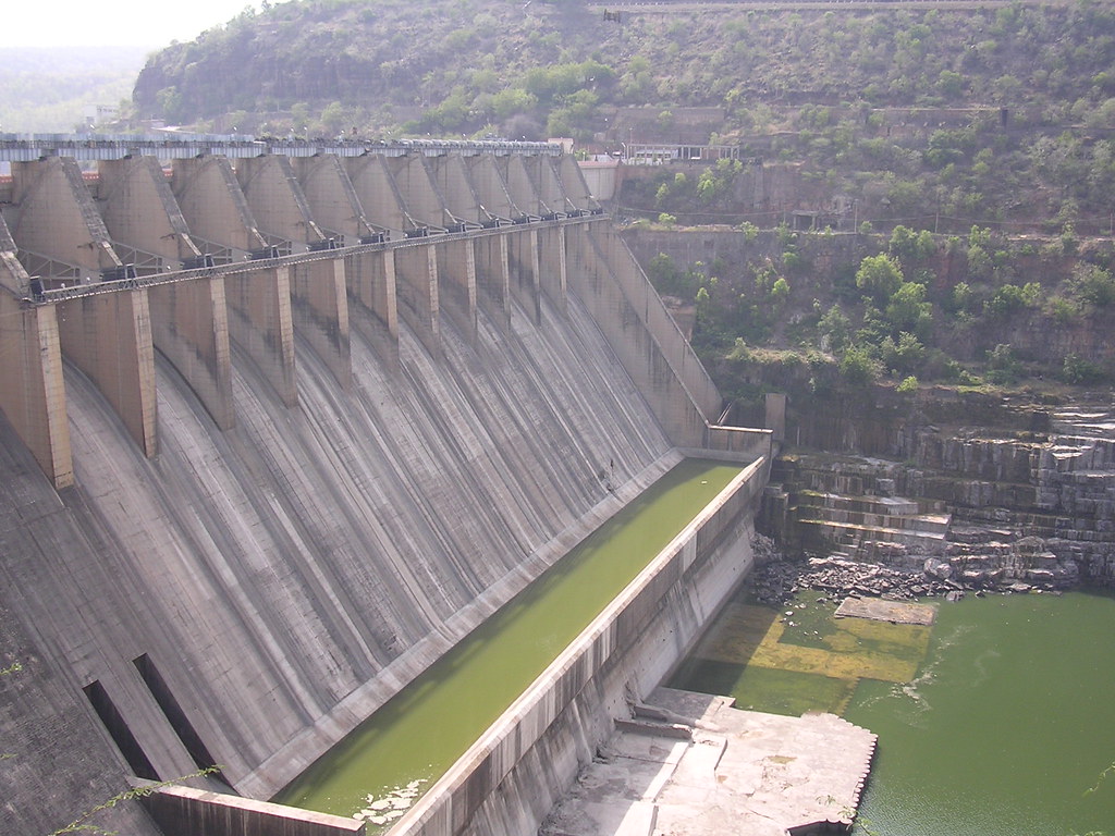 Srisailam Dam in Srisailam