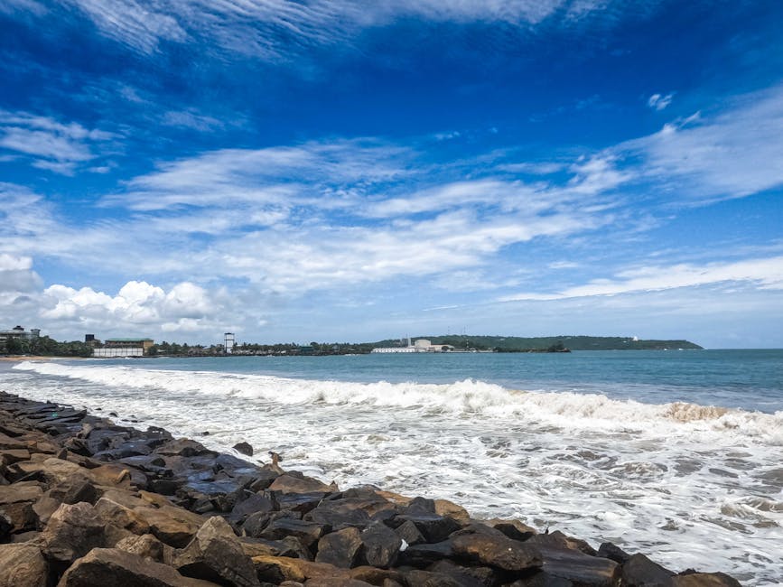 Scenic view of Nagoa Beach, Daman & Diu