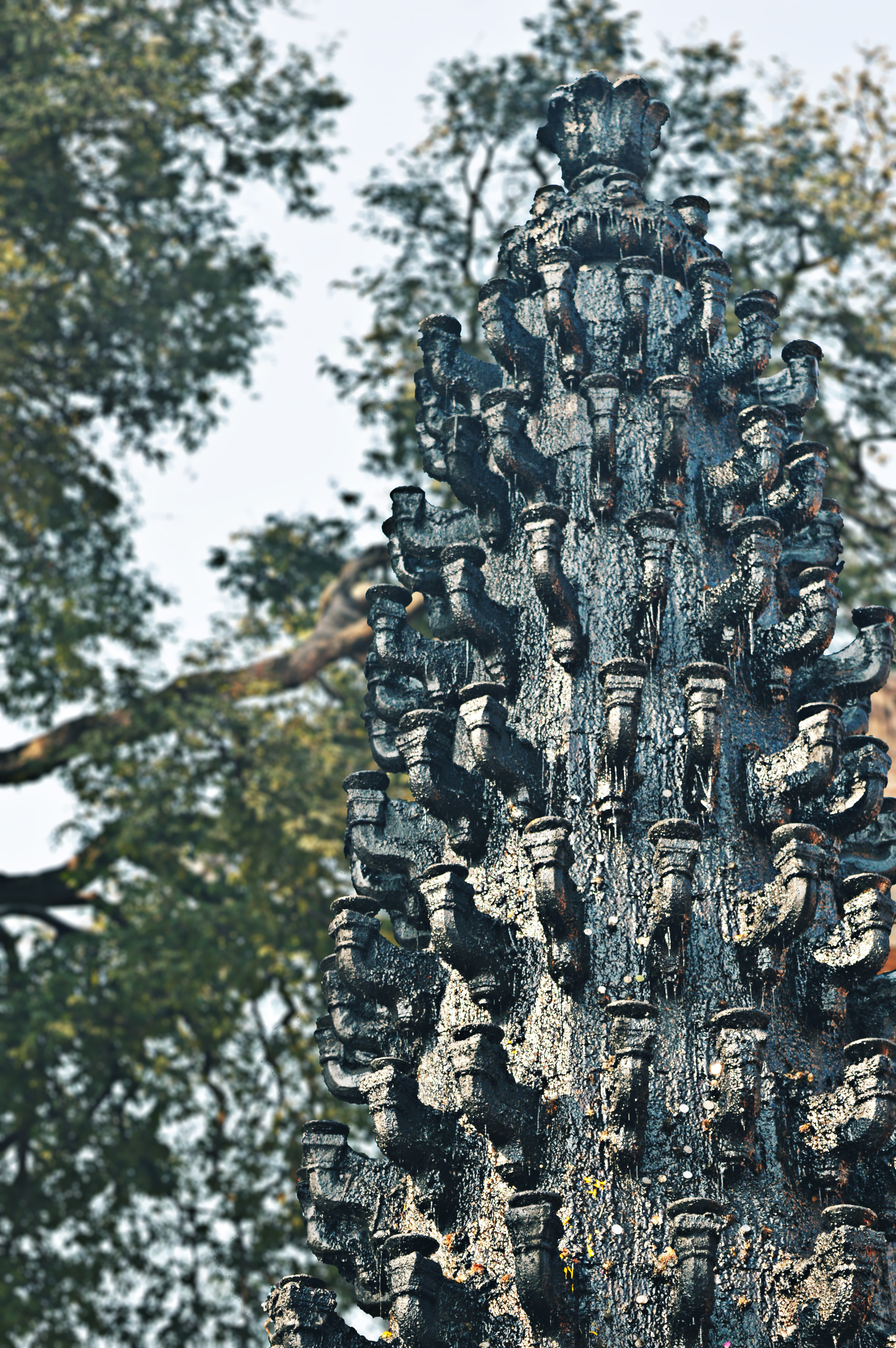 Deepmala Pillars in Harsiddhi Temple