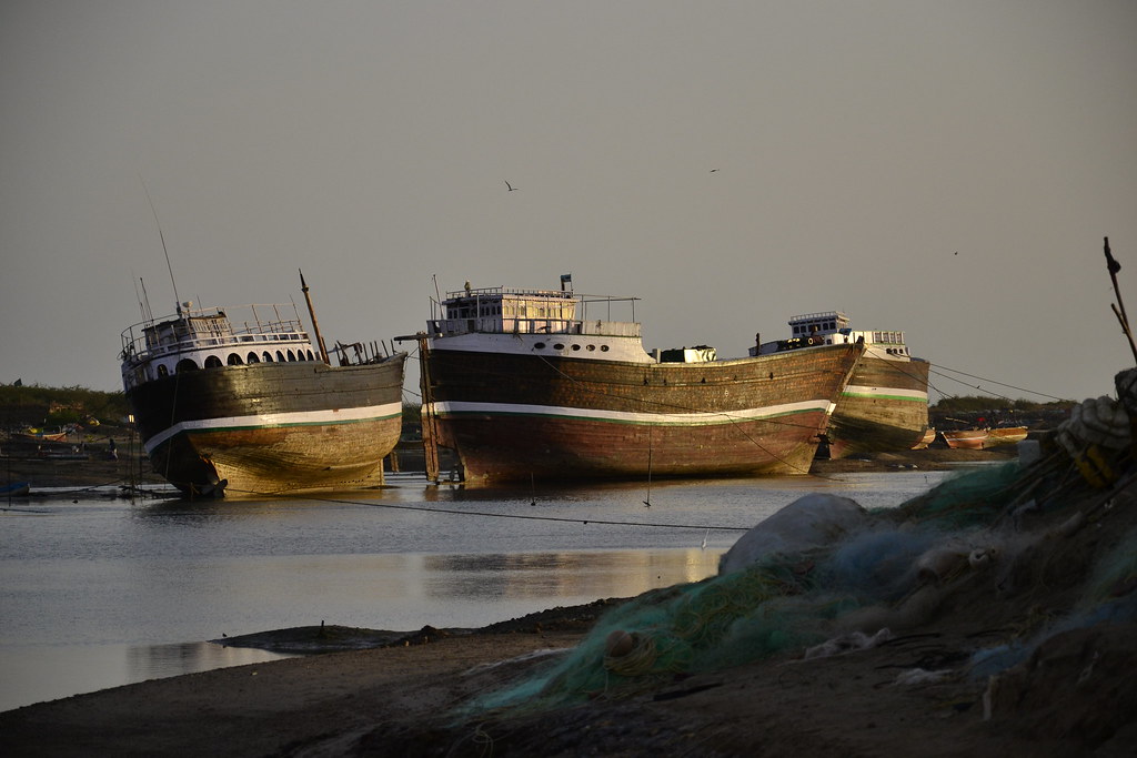 Scenic view of Mandvi Beach, Gujarat