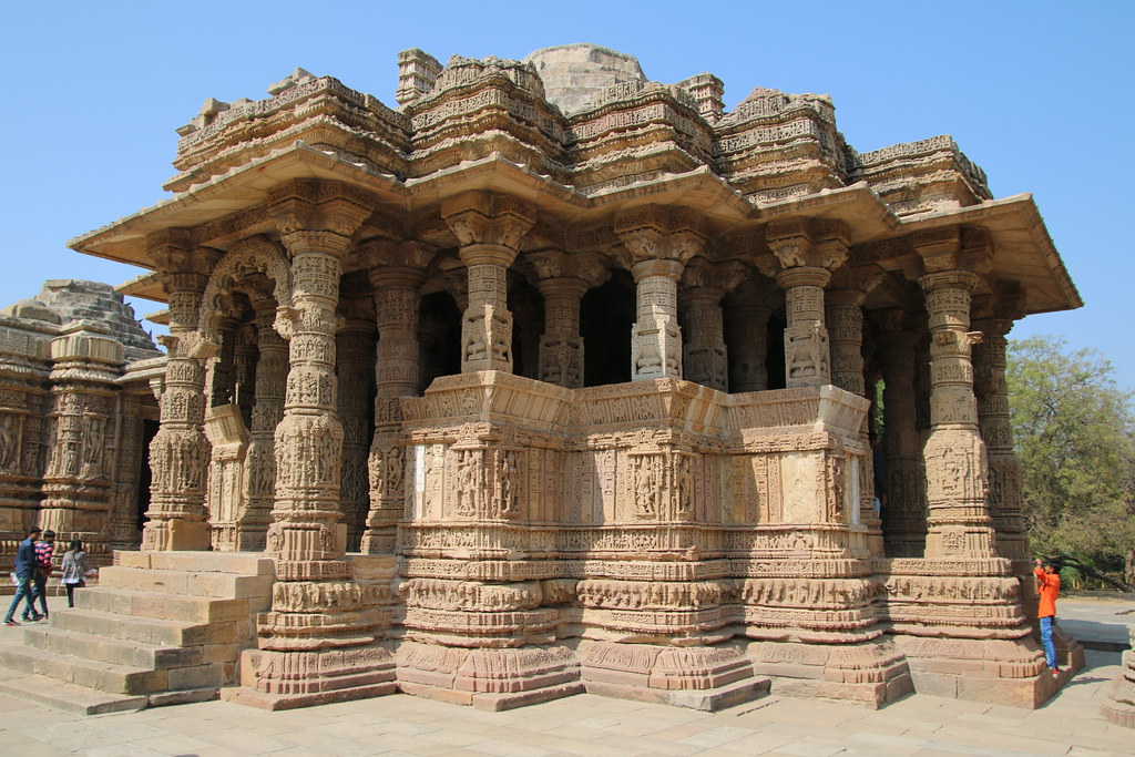 Scenic view of Modhera Sun Temple, Gujarat