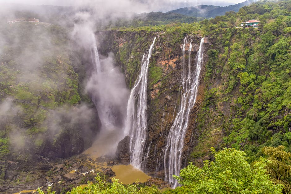 Steps to the Base in Jog Falls