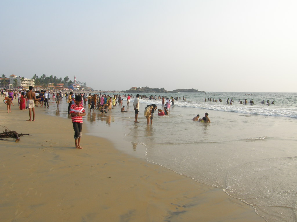 Lighthouse Beach in Kovalam Beach, Kerala
