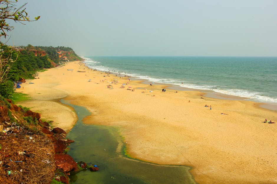 Scenic view of Varkala, Kerala