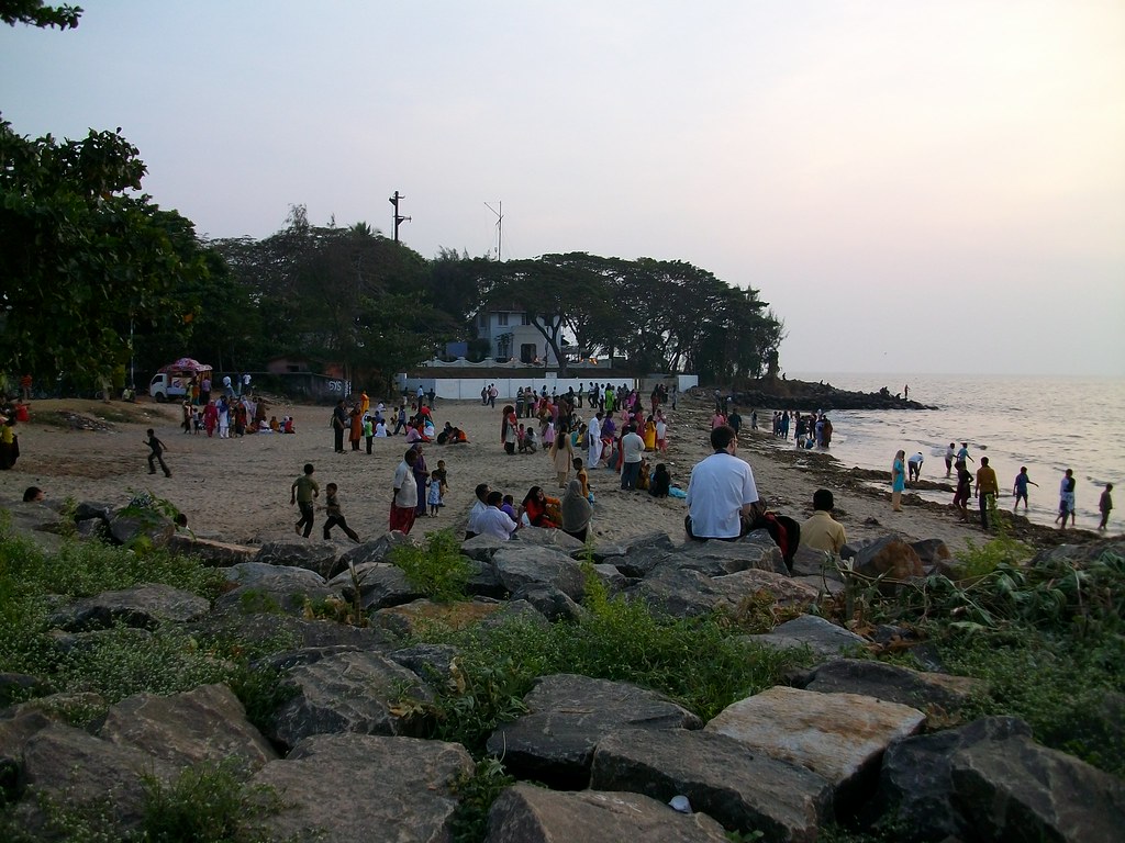 Scenic view of Varkala Beach, Kerala