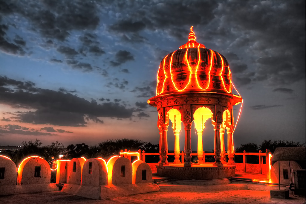 Rajwada Palace in Rajwada Temple, Madhya Pradesh
