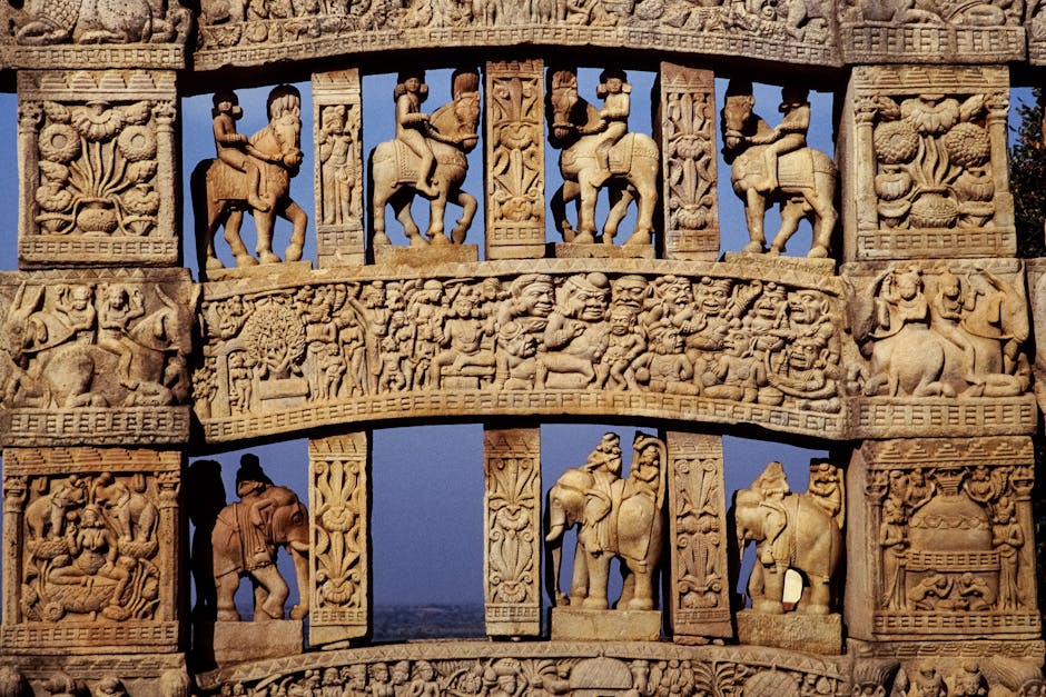 Scenic view of Sanchi, Madhya Pradesh