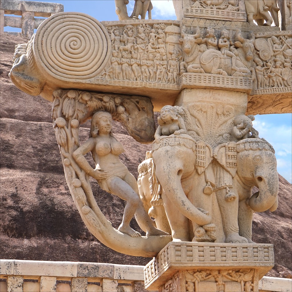 Scenic view of Sanchi Stupa, Madhya Pradesh