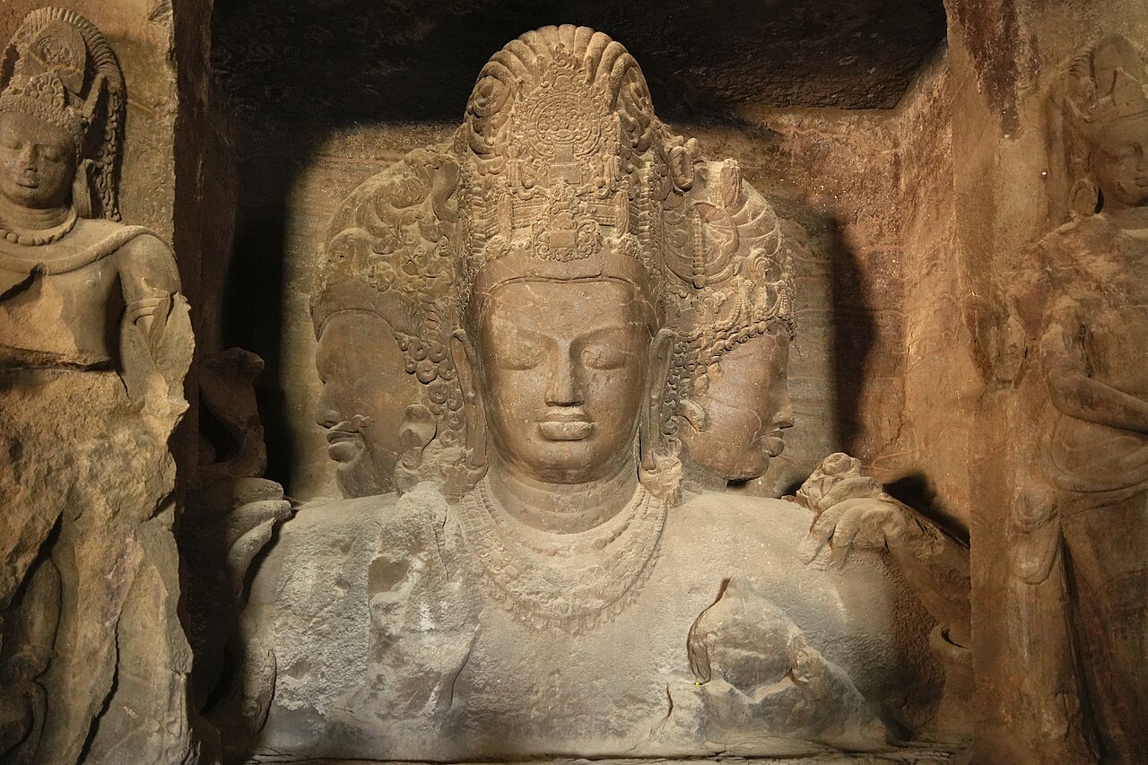 Main Cave (Cave 1) in Elephanta Caves, Mumbai