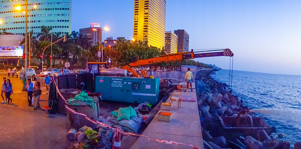 Scenic view of Nariman Point, Mumbai