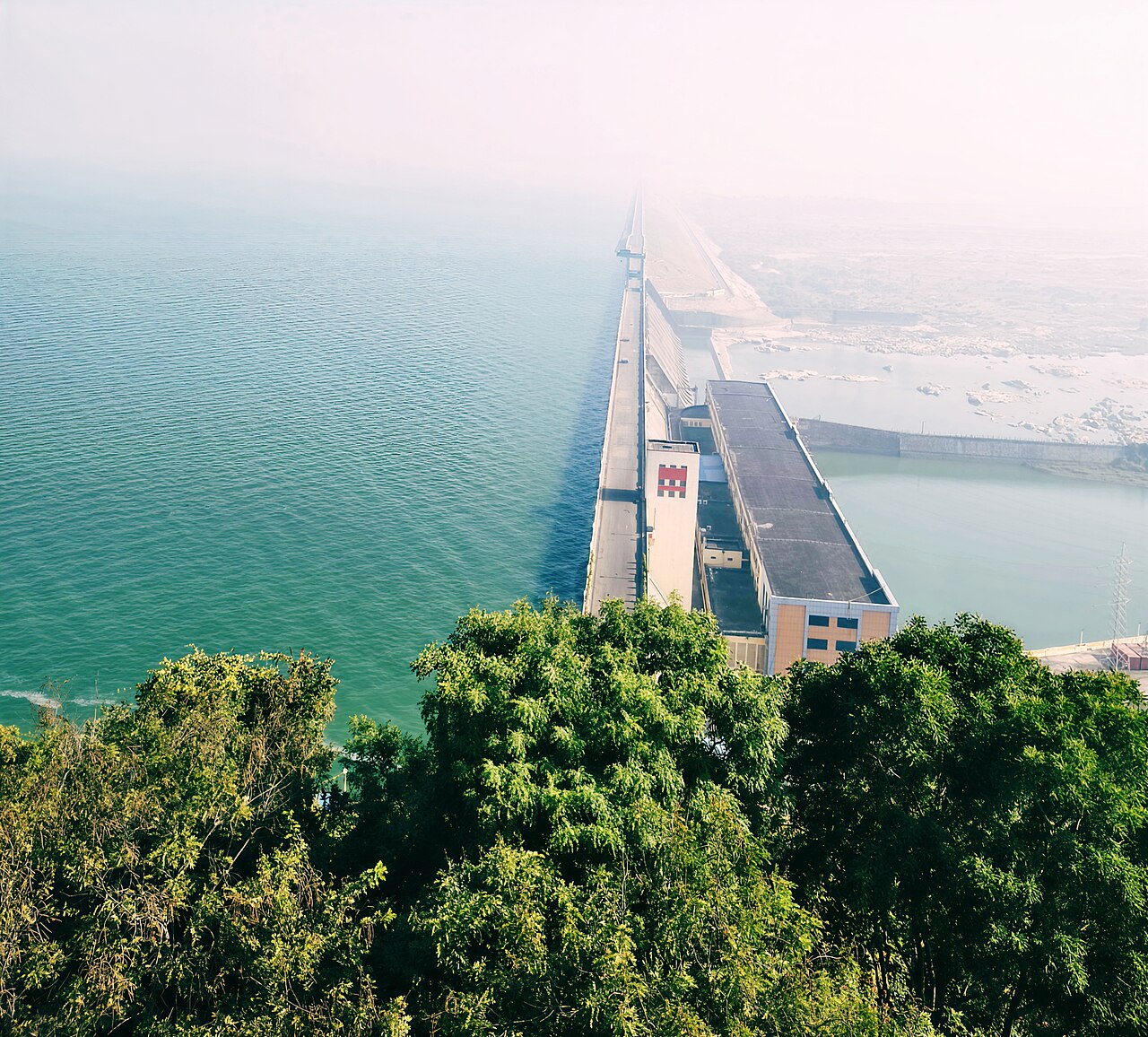 Hirakud Dam in Sambalpur, Odisha