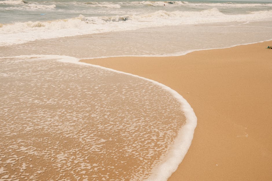 Scenic view of Promenade Beach, Puducherry