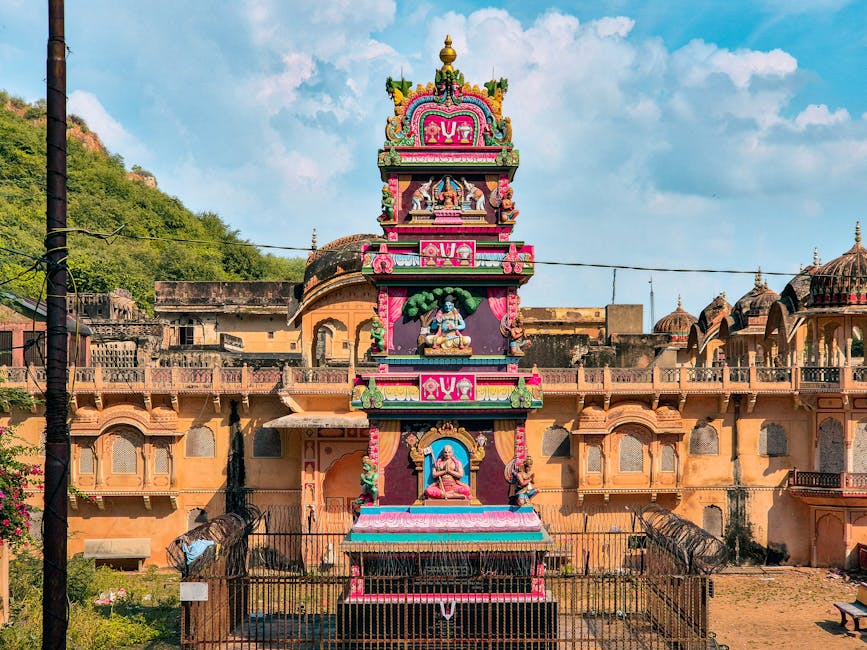 Scenic view of Eklingji Temple, Rajasthan