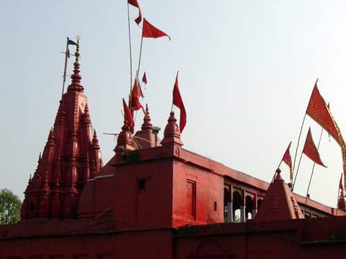 Main Shrine in Durga Temple Varanasi, Uttar Pradesh
