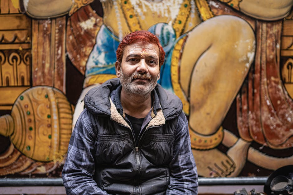 Hilltop Courtyard in Hanuman Garhi